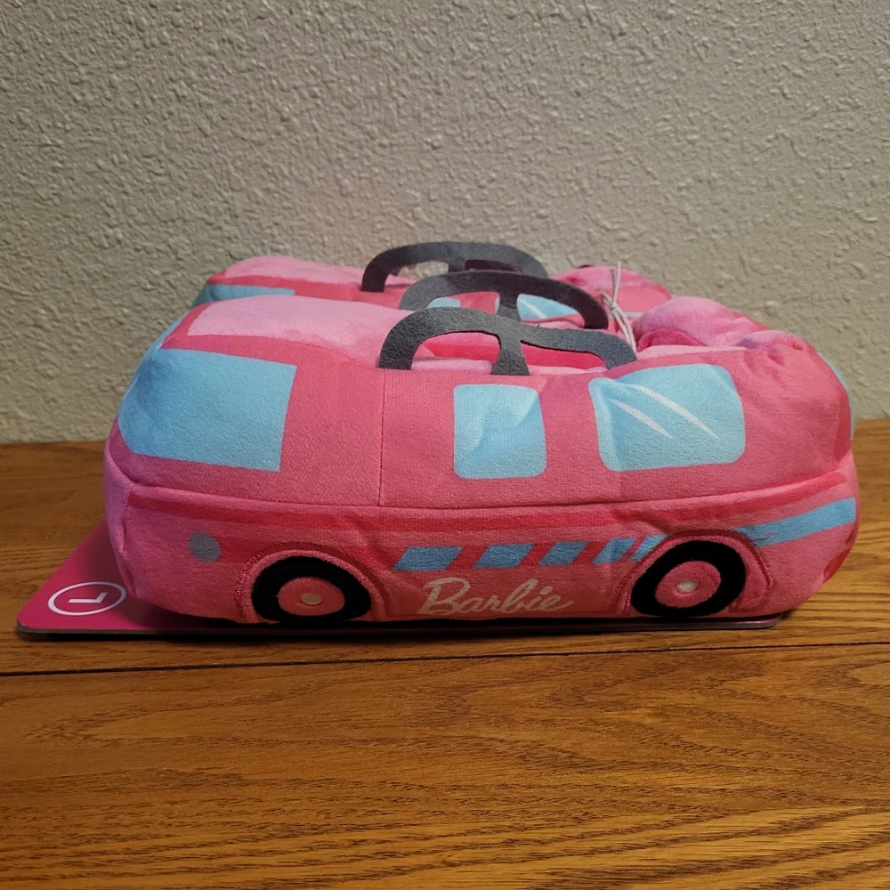 NWT Mattel Barbie Pink Camper Slippers Size L (9 - 10)